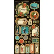 Graphic 45 COUTURE Chipboard Tags Motif Icons Fashion Mixed Media