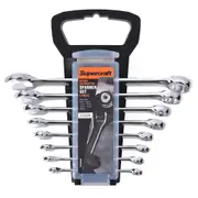 8pc Supercraft Combination Tempered Durable Spanner Metric Home/Garage Tool Set