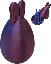 Rrlihjgu 3D Egg Toy for Ornaments,Egg Toy Flexible Joint Rabbit Fidget Toy | Crystal Articulated Easter Ornaments Home Decor for Desk & Home