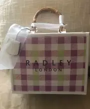 Radley London "Audley Drive " Plaid Small/ Medium Size Satchel/ Crossbody- NWT