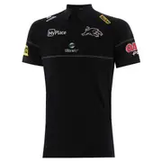Men's NRL Penrith Panthers 2025 Black Media Polo