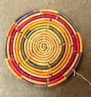 Hand woven trivet
