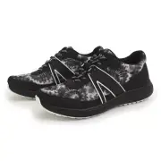TRAQ by Alegria Womens Qarma 2 Walking Shoes - Black & White Blast Off 36M NEW