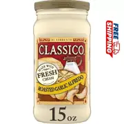 Classico Roasted Garlic Alfredo Pasta Sauce (15 oz Jar) 0.94 Pounds