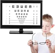 Digital Visual Acuity Chart, Electronic Optical Eye Chart with 18.5/21.5 Inch Display, LCD Electronic Ophthalmometer for Hospitals, Optical Shops, Eye Examinations, Multiple Visual Targets,18.5in