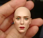 1/6 Female Scarlet Witch Head Sculpt Bald Head Model For 12" Figure Pale Suntan