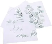 TOGEVAL Pcs Leaf Wall Art Paintings Xcm Wall Hanging Pictures Contemporary Green for Living Room