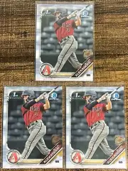 Lot (3) 2019 Bowman Chrome Prospect Blaze Alexander Rookie #BCP-53 Diamondbacks