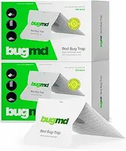 BugMD Bed Bug Trap (2 Pack, 14 Traps) - Bed Bug Prevention, Glue Traps, Insect Trap Indoor, Bed Bug Sticky Traps