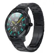 DT98 Full Round HD Screen Wristband bluetooth Call ECG Heart Rate O2 Monitor Smart Watch BLACK COLOR