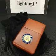 Zippo Mercedes-Benz Emblem Logo Wood Grain Walnut Brown Lighter Regular Japan