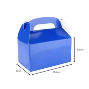 Blue Lolly/Treat Boxes with Handle (Pack of 6)