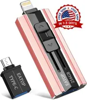 Memoria USB Para Iphone USB Flashdrive 256GB PC Laptop Android iOS Memory Stick