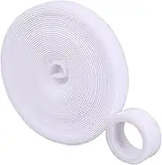 Double Sided Hook and Loop Strips - 0.57 Inch x 16.5 Feet, Hook and Loop Roll for Efficient Fastening, Bundling, and Organization, Nylon Self-Adhesive Tape for Home, Office, School, Crafting