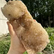 1405g Natural amethyst obelisk quartz crystal cluster tower point healing gift