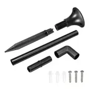 2set Solar Torch Light Ground Spike Kit Extension Pole Base Joint Connector