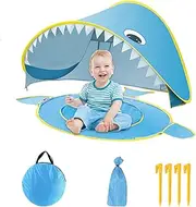 Kids Indoor Tent | Cartoon Camping Play Tent | Foldable Playhouse with Built-in Small Pool, UV Protection, Waterproof Baby Outside Sunshade for Family