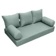|SLIPCOVER ONLY|S3 Daybed Mattress Bolster Backrest Covers Knife Edge Crib AD002