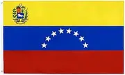 PringCor 3x5FT Venezuela 8 Star Flag Banner Guayana Bolívar 1817