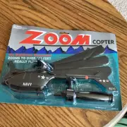 ZOOM COPTER U.S. MARINES HELICOPTER BRAND NEW RC ARMY TOY GREEN MILITARY VINTAGE