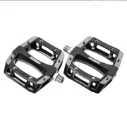 JetBlack Flat Out Pro Alloy MTB Pedals Painted Black Sealed Bearings Cromo Axle