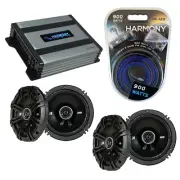 Fits Jeep Wrangler 2007-2014 Speaker Replacement Kicker (2) DSC65 HA-A400.4 Amp