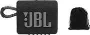 [JBL] Go 3 - for Portable Use - Speaker with Bluetooth - Built in Battery Waterproof and Dustproof - Includes Storage Pouch (Black)