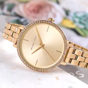 MICHAEL KORS 晶鑽錶 手錶 38mm 金色鋼錶帶 女錶 手錶 腕錶 MK4399 MK(現貨)