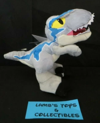 Jurassic World 9" Velociraptor Blue Plush Figure Mattel Doll Stuffed Animal Toy