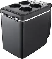Portable 6 Litre Car Fridge - 12V Cooler/Heater Refrigerator | Compact Freezer With Compressor, Double Electric