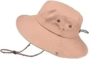 [LAIFEKE] Summer Outdoor Sun Hat Mens Bucket Hat Breathable Fisherman Hat Boonie Hat Wide Brim Cap Casual Sunhat Anti-UV Hat
