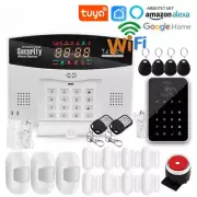 WiFi GSM Alarm System 433MHz Home Burglar Security Alarm Compatible With Alexa