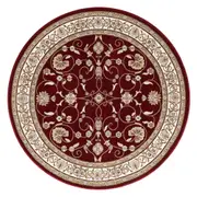 Estate Timeless Oriental Round Rug - 512 Red