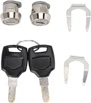 Motorcycle Lock Cylinder Core Plug Key, Aluminum Alloy 6Pcs Motorcycle Top Box Lock Cylinder Key Kit for 25L 32L 36L 40L 45L 50L 55L 60L 65L 80L 85L 100L Top Case
