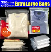 BULK Extra Large Size Clear Resealable Zip Bags Plastic Lock Bag 350x450mm
