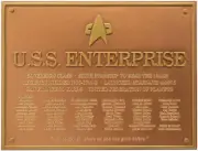 Enterprise 1701-E Dedication Plaque Star Trek Eaglemoss new in box