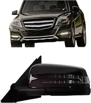 Compatible For Benz 2009-2015 GLK X204 GLK250 GLK350 Car Outside Rearview Mirror Assembly Exterior Rear View Side Reverse Mirror(Black L and R)