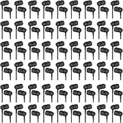 200 Pack Earbuds Bulk Earphones Bulk 3.5 mm Assorted Colors Earbuds Wired Earphones Without Mic for Schools Classroom Libraries Students Individually Bagged (Black)
