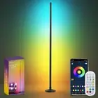 RGB LED Floor Lamp, 57" Corner Lamp with 80+ Scene & Timer, Smart Modern Ambi...