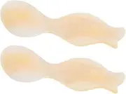 Alipis Caviar Spoons Shell Spoon, 2pcs Caviar Server Dessert Spoons Decorative Serving Spoon for Caviar Egg Ice Cream Coffee Restaurant Serving
