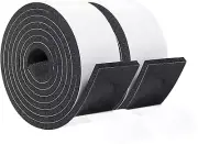 Foam Rubber Seal Strip Tape 2 in One Roll 2 Inch Wide X 1/4 Inch Thick, Foam Adh