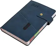 2025 Planner, Diary 2025 A5 Page A Day,Weekly and Monthly Planner with Tabs Colorful Side Panels, Perfect for Office Home School Business Writing