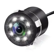 Car Backup Rear View Reverse Parking HD Camera Night Vision Waterproof Tool - 8 LED