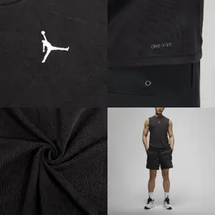 【NIKE 耐吉】背心 Jordan Sport Tank Top 男款 黑 基本款 喬丹 無袖上衣 休閒 快乾(DM1828-010)