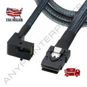 Mini SAS HD Adapter Cable 90 Degree SFF-8643 to SFF-8087 Motherboard 0.5 or 1M