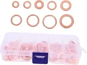 LOORGVEL 1Set Crush Washer Assortment for Oil Drain Plug Gasket Seals Thread Durable Ring Design Reliable Seal for Automotive Plumbing Applications