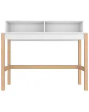 Manhattan Comfort Bowery Desk In White And Oak