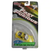 The Fast And The Furious 1:64 1995 Toyota Supra Street Racer Yellow Car Toy Rare