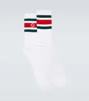 [Gucci] Gucci Web Stripe Interlocking G socks
