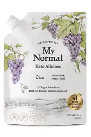 Keto Powdered Allulose 16Oz - Allulose, Monk Fruit & Stevia Blend, 99.8% Allulos